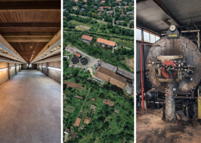 Conception et maîtrise d’œuvre pour la construction d’une chaufferie automatique au bois pour une mégisserie dans le Tarn (eau chaude, 1 600 kW)
