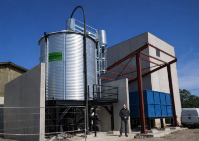 Conception puis réalisation dans le cadre d’une mission d’AMO d’une chaufferie biomasse pour une distillerie située dans le Languedoc-Roussillon